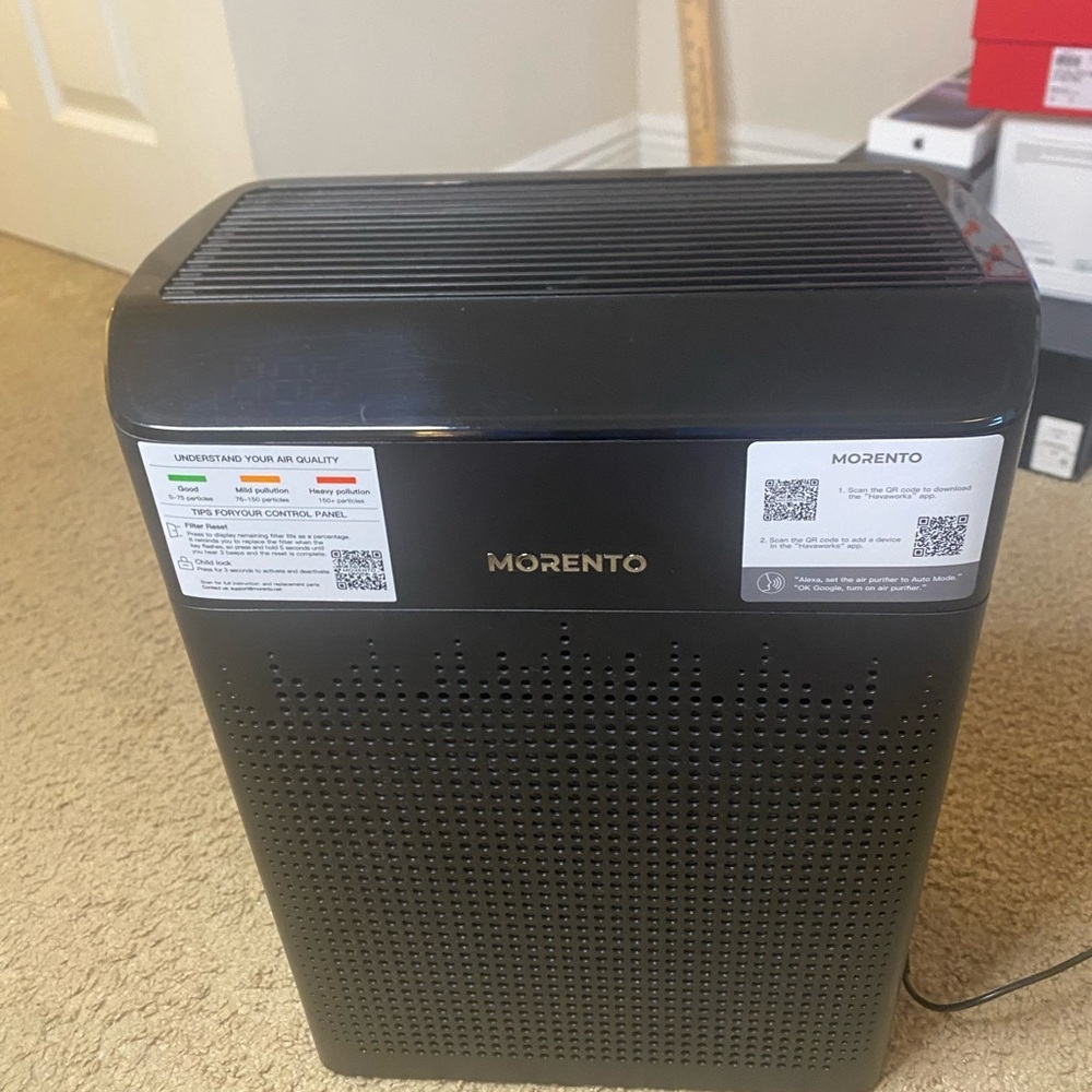 Morento Air Purifier HEPA – Large Unit – Strong Airflow – Works Perfect 🔥 - Picture 4 of 10